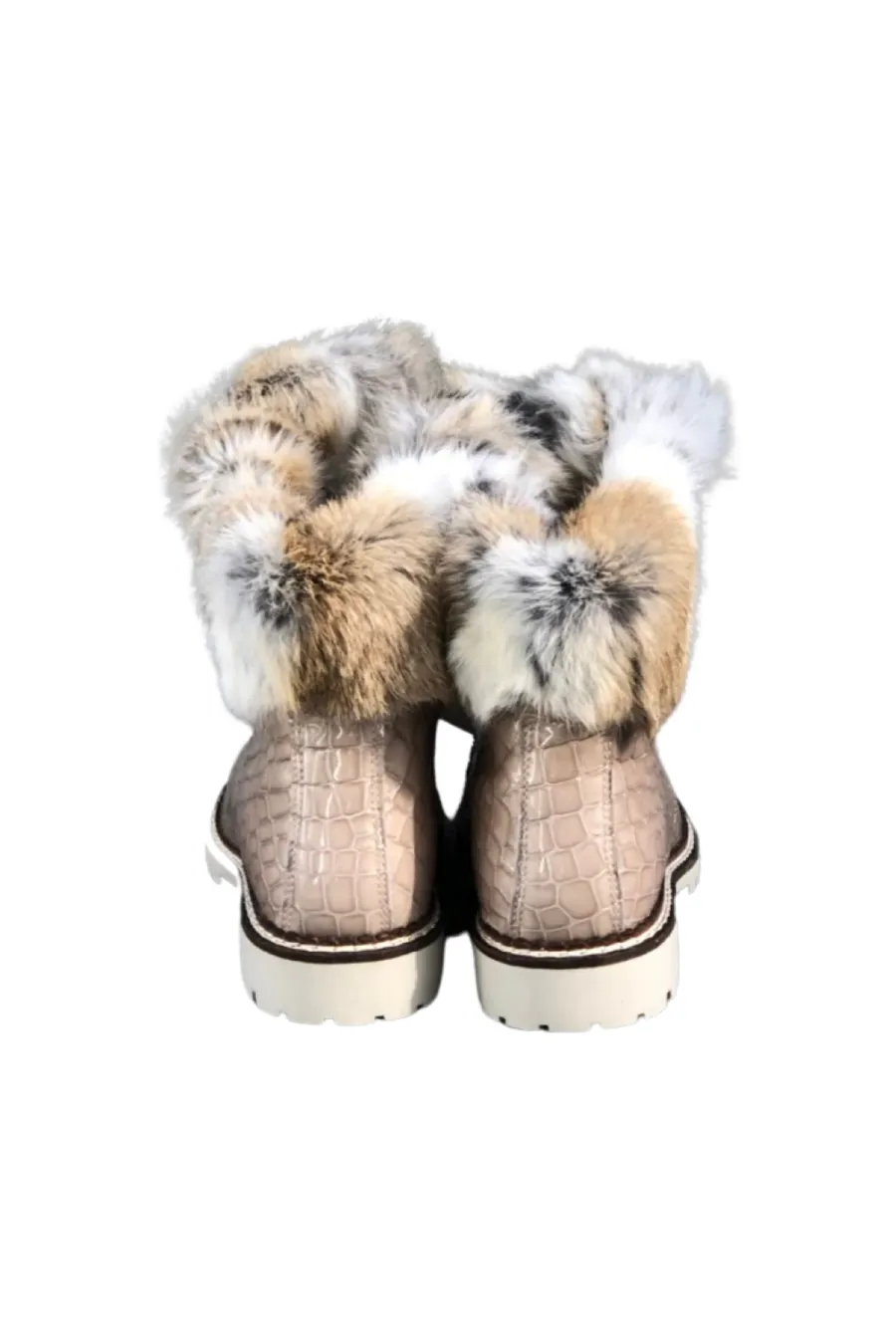 Brigit Croco Boot Champagne
