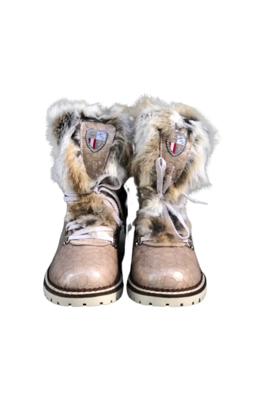 Brigit Croco Boot Champagne