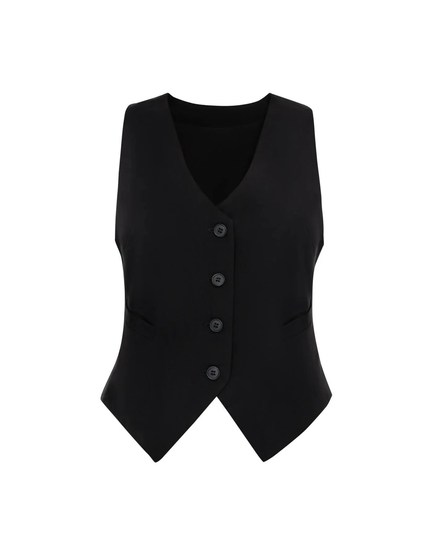 Buttoned Wool-Blend Waistcoat - Vests