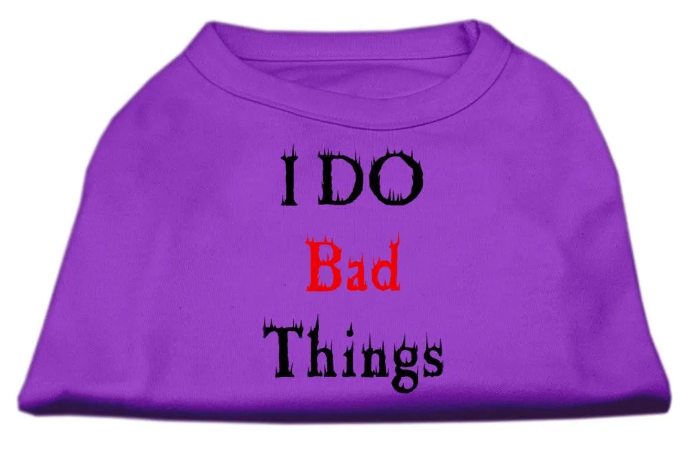 I Do Bad Things Screen Print Shirts Purple XL (16)