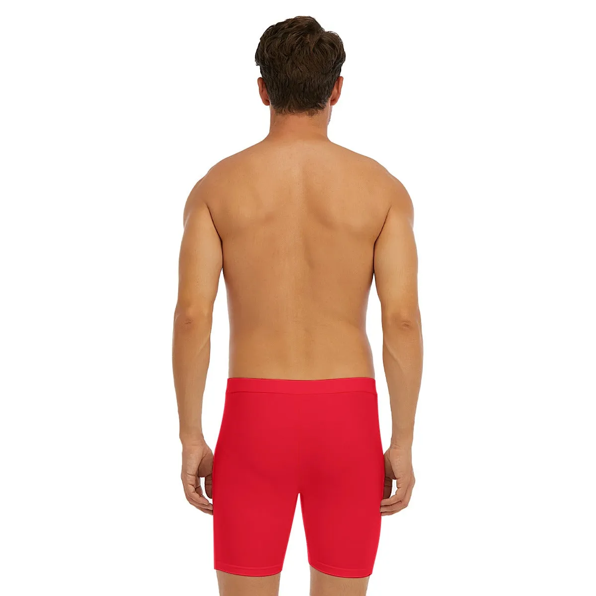 Sixty Eight 93 Logo White Red Men's Long Boxer Briefs